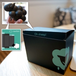 Oh Sheep! Unboxing the Nextbit black sheep vinyl toy! Nextbit (of the Robin phone) has a cloud logo that was turned into a sheep mascot then made into an adorable vinyl toy...