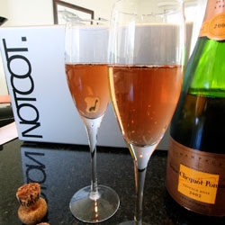 This surprise bottle of Veuve Cliquot Rose 2002 has helped make this monday feel a little less like a thursday...