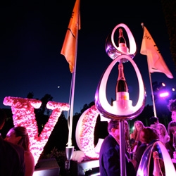 Got up close with the Veuve Clicquot Karim Rashid Globalight tonight at its LA launch party at the W in Westwood... crazy scene, check out the pics.