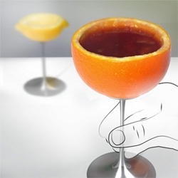 Glue Glue Design has some great concepts to change the way we drink wine... like these crazy orange glasses... and an interesting bottle stopper...