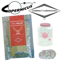 Copernicus Toys' Compact Curiosities ~ the perfect stocking stuffers that are not only fun and amusing, but educational and awesomely packaged too! From Owl Pellets to Giant Balloons to Solar Engines to Vortexes!