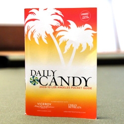 Daily Candy goes print with a lovely little free pocket-sized guide to Los Angeles in partnership with Urban Retreats/Viceroy Group. Impressed with the design and awesome content!