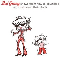 Good Granny, Bad Granny ~ hilarious new kids book, and bad granny is definitely our kind of lady, she even takes then to neiman marcus to buy fingerless gloves. 