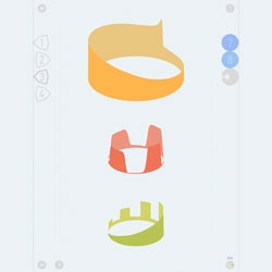 OscilloScoop, an app by Scott Snibbe and Graham McDermott and designed by Lukas Girling that allows you to effortlessly create music by spinning a trio of brightly colored stacked spinning crowns.