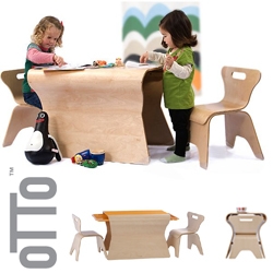 OTTO ergonomic play table and chairs set designed by Hakan Gürsu,Dr.Ind DESIGNNOBIS