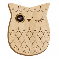 These fun peephole covers, by Cocoboheme, are the perfect disguise for such boring-looking piece of hardware,  They're made out of birch wood from sustainably managed forests, making them a great eco-friendly product.
