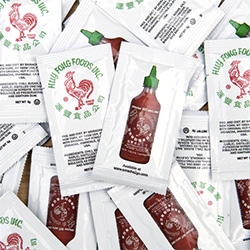 Sriracha Hot Sauce now comes in to go packets!