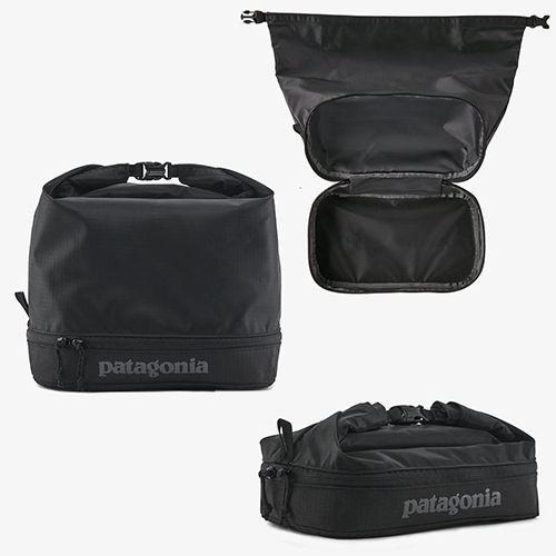 Patagonia Black Hole MLC Cube - interesting twist on the usual packing cube, fusing a roll top bag with a zip bottom.