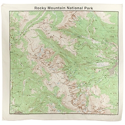 National Park Topo Maps Bandanas