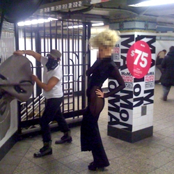 Poster Boy cuts up MoMA's Subway Ads.