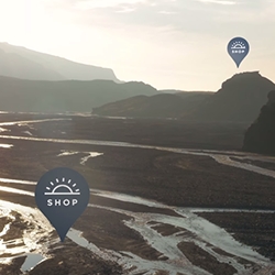 Outdoor sports brand, Peak Performance, opens virtual outdoor pop-up shops in remote places open only at magic hours before sunrise and sunset.
