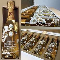 The world's most expensive champagne, the limited edition 12-bottle box sets of Perrier-Jouet champagne will be priced at 50,000 euros, according to French drink firm Pernod-Ricard.