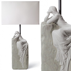 Lladrò Meditating Woman Light II sculpted by José Luis Santes