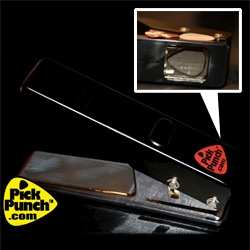 Pick Punch = DIY guitar Picks! Punch them out of credit cads, nylon sheeting, and more!