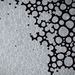 Compressed 02. Kim Pimmel uses time lapse techniques to tell a tale with soap bubbles with ferrofluid.