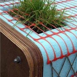 Created out of construction site waste, PLANCH by Austin + Mergold is a planter and a bench in one.