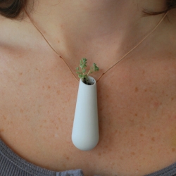 Why should your plants stay at home? A Wearable Planter from Colleen Jordan.