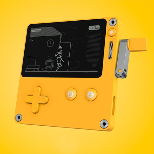 Playdate is a new handheld gaming device/platform from Panic and Teenage Engineering! With that combo, you know the software, hardware, and design details will be even better in person! 4 years in the making, complete with a CRANK!