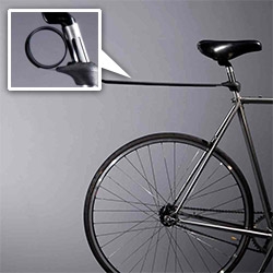 Plume Guard ~ a minimalist recoiling (slap bracelet-esque) mud guard for your bicycle