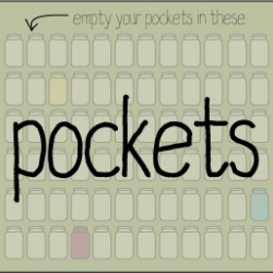 Pockets is a traveling exhibition based in Atlanta, Ga that collects things from peoples pockets and purses from all over the place!