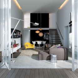 Italian furniture manufacturer Poliform has created an inspirational residential interior project called “My Life in 80m²” to show that the quality of a living space does not depend on the size.