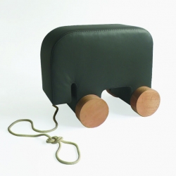 The 'good old times' are back! The pull along toy of the earlier days has undertaken a transformation into a pouffe.
 
