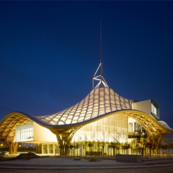 Discover the Center Pompidou-Metz, in France. With architecture signed by Shigeru Ban Architects Europe with Jean de Gastines, Paris, Centre Pompidou-Metz includes 5020 square meters of exhibition space.