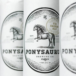 Ponysaurus Brewing Co. - a fantastically branded and delicious looking beer from North Carolina.