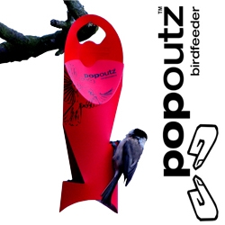 Popoutz - the sweetest bird feeder i've ever seen.
