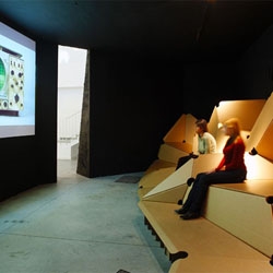 A pop-up cardboard movie theatre from ACCESS.