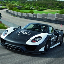 Porsche has revealed a pre-production model of the new  918 Spyder Plug-in Hybrid super car with more than 770HP. It also gets 78.4mpg! 