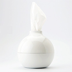 Paper Pot! It works for both toilet paper and tissue paper ~ and it's an adorable twist on the common forms these take...