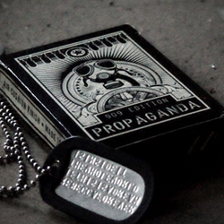 Playing cards uniquely engineered to military precision, with original, iconic style and unsurpassed quality. PROPAGANDA is grunge with an edge of 20th century military imagery.