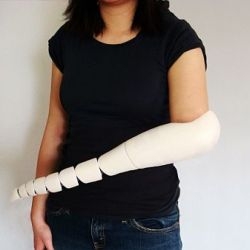 Designer Kaylene Kau has created a prosthetic arm that supports the dominant functioning hand in accomplishing day-to-day tasks with ease and efficiency.