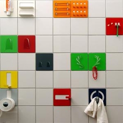 amazing:  functional tiles that will  hold onto things for you.  designed by Pulpo for their 2007 collection, soon available at lifestylebazaar.com.