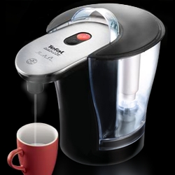Quick Cup - Anybody fancy a brew? Turn temperate tap water a scorching ninety degrees celsius in just three seconds with this 'kettle killer'! Great time and energy saving concept from Tefal.