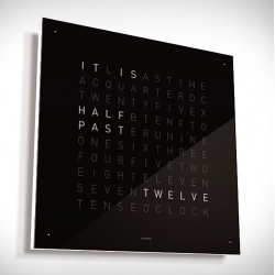 Qlocktwo by Biegert & Funk combines the moment with the written word and makes it a statement. 