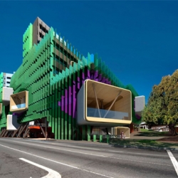 australian firms lyons and conrad gargett architecture have designed the new queensland children's hospital in australia. located in brisbane's southbank precinct,