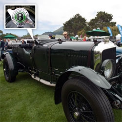 1927 Bentley 6.5L coupe caught our eye at The Quail ~ the details are gorgeous!
