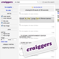 Craiggers - a nice UI for an easier way to browse Craigslist
