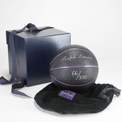 Lebron James teams with Ralph Lauren’s Purple Label Division on this limited edition signed basketball. 100% of net proceeds will benefit the LeBron James Family Foundation.