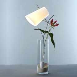 Modoloco's Ramo Lamp: The main feature of this lamp is its truly appearance, that is being just like a branch or a cut flower: according to this it has no base or pedestal to keep itself balanced in an upright position.