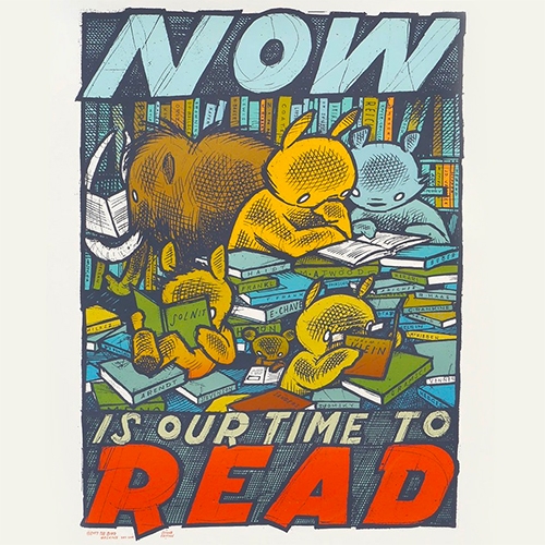 NOW IS OUR TIME TO READ. Second edition prints from Jay Ryan.