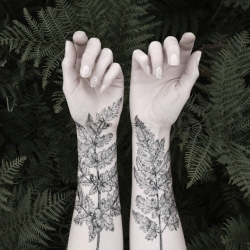 Beautiful & intricate NATURE GIRL: From the Forest temporary tattoos from illustrator Victoria Foster at UK print & pattern studio, The Aviary.