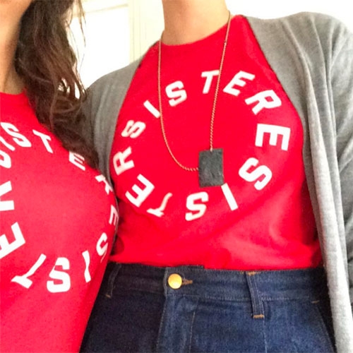 SISTER RESISTER shirt by Otherwild (If only it read SisteresisterE so round and round it would go.)