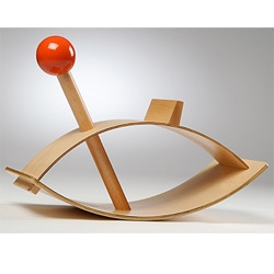 Oooh the adorable Red Ball Rocker by Knú is being reintroduced ~ adorably simple and playful!