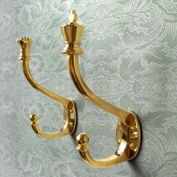 Brass hangers with King & Queen crowns. One for him and one for her, perfect for the bathroom if you are lost for somewhere to hang your robe. Design by Steve Gates for Suck UK.