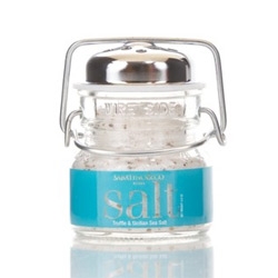 Beautiful Sicilian sea salt is mixed with dried summer truffles from Sabatino & Co. Adorable packaging!