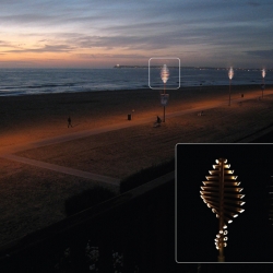 How do you create effective lighting when there’s no way to get to the grid? Designed by Igendesign, the ‘Flow’ light is powered by constant prevailing coastal winds and is built to be almost completely biodegradable.