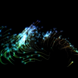 Visually stunning generative artwork created by hacking the Xbox Kinect. 